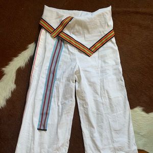 Diane Von Furstenberg high waisted, wide leg pant.